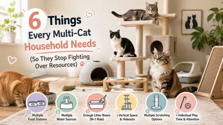 6 Things Every Multi-Cat Household Needs (So They Stop Fighting Over Resources)