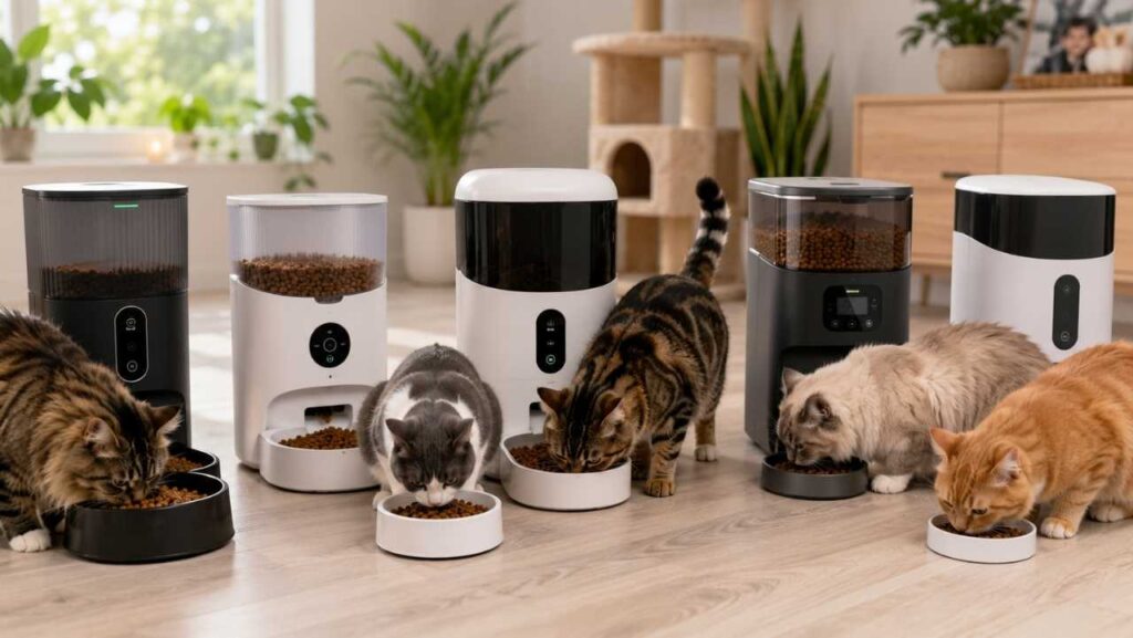 Best Automatic Cat Feeders for Multiple Cats (2026)