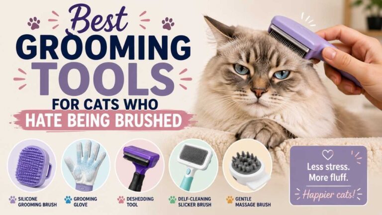 Best Grooming Tools for Cats Who Hate Being Brushed