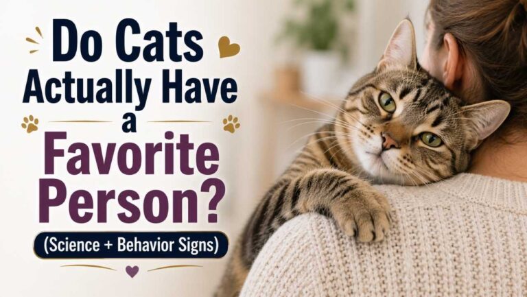 Do Cats Actually Have a Favorite Person? (Science + Behavior Signs)