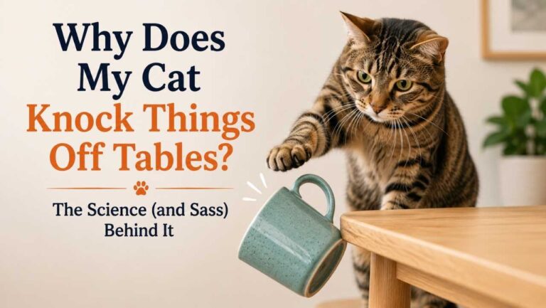 Why Does My Cat Knock Things Off Tables? The Science (and Sass) Behind It