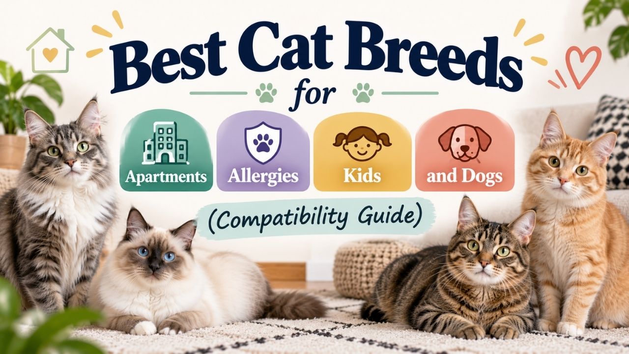 Best Cat Breeds for Apartments, Allergies, Kids, and Dogs (Compatibility Guide)