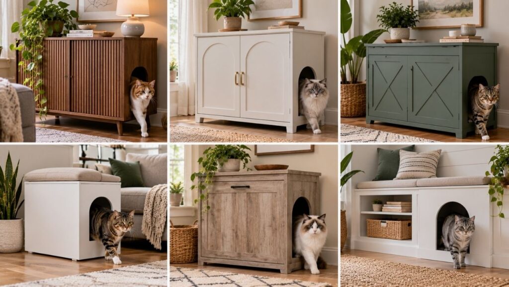 Best Litter Box Furniture / Cabinets to Hide the Litter Box
