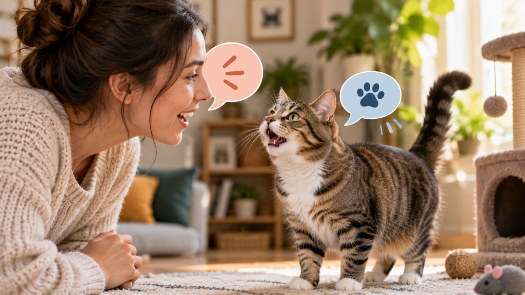 Why Does My Cat 'Talk Back' When I Talk to It?