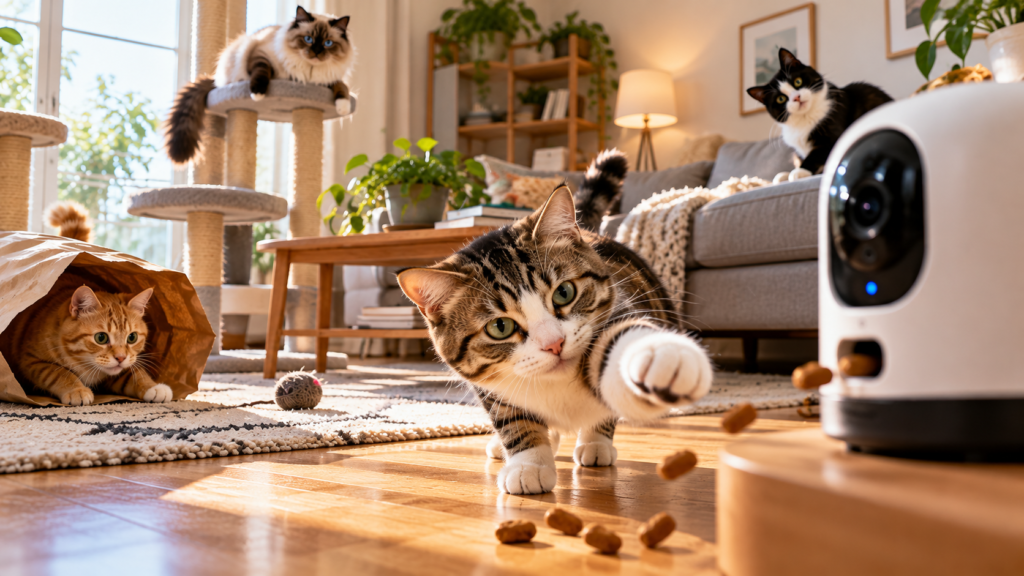 What Does Your Cat Do When You're Not Home? The Best Pet Cameras for Spying (and Tossing Treats)