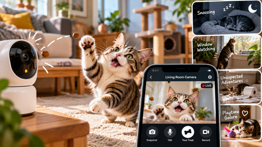 What Does Your Cat Do When You're Not Home? The Best Pet Cameras for Spying (and Tossing Treats)