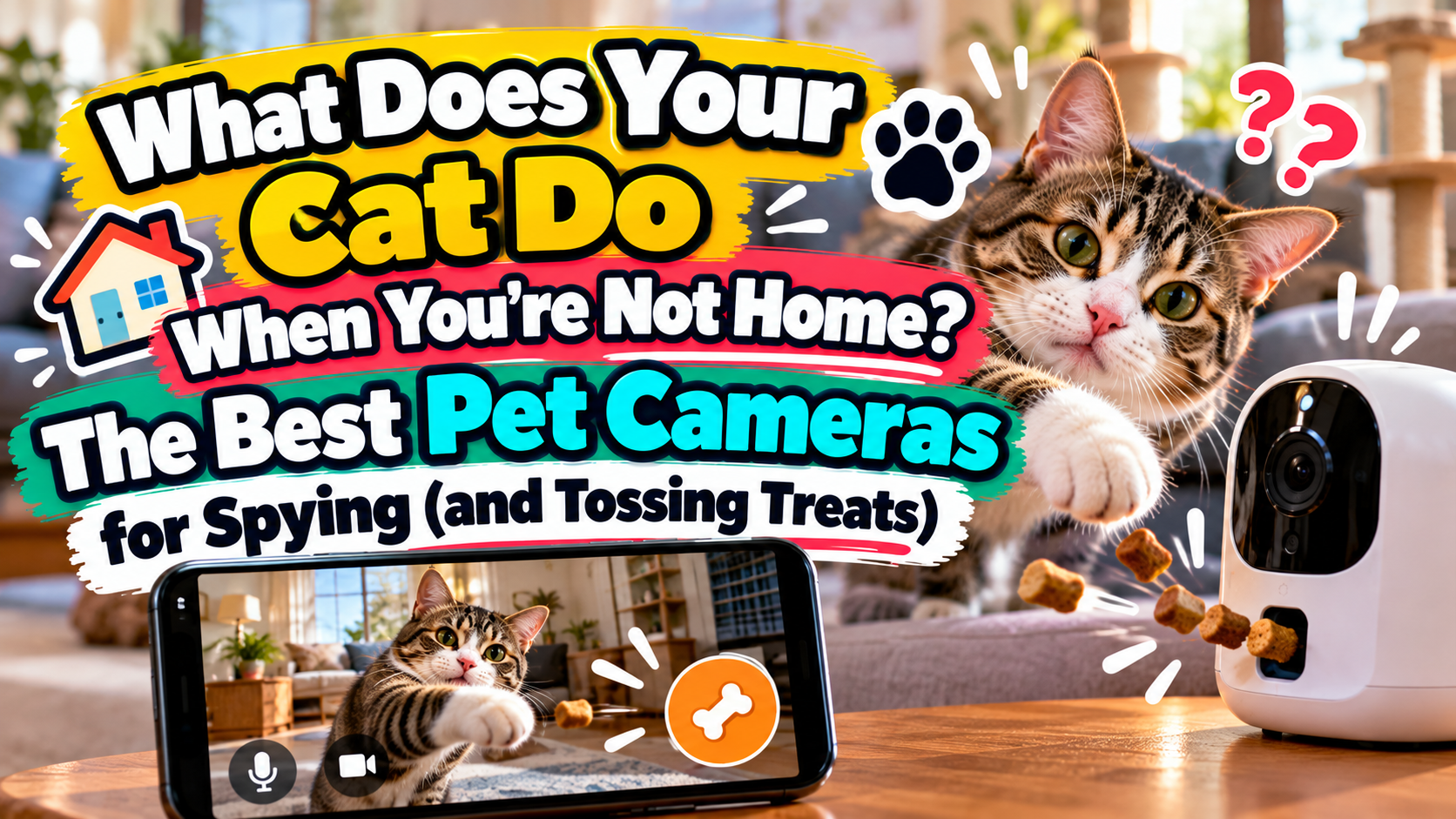 What Does Your Cat Do When You're Not Home? The Best Pet Cameras for Spying (and Tossing Treats)