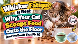 Whisker Fatigue Is Real: Why Your Cat Scoops Food Onto the Floor (and the Bowls That Fix It)