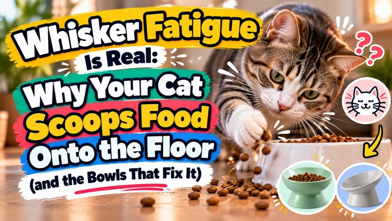 Whisker Fatigue Is Real: Why Your Cat Scoops Food Onto the Floor (and the Bowls That Fix It)